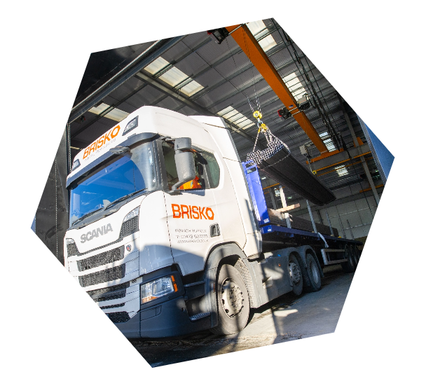 crane to lorry